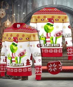 San Francisco 49ers Grinch Ugly Christmas Sweater Xmas 3D Printed Christmas Sweater Gift
