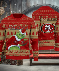 San Francisco 49ers Grinch Ugly Christmas Sweater