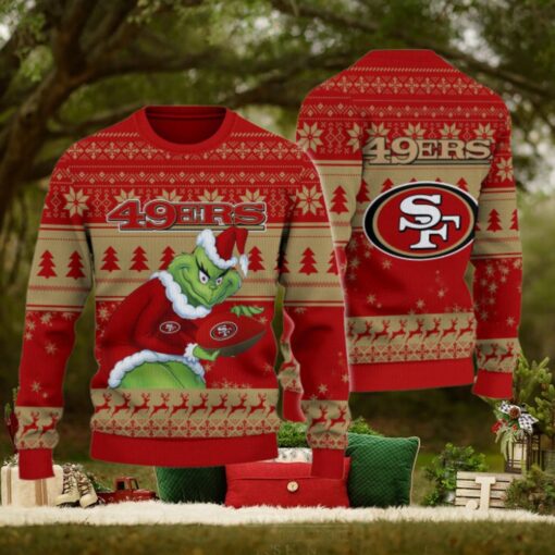 San Francisco 49ers Grinch Ugly Christmas Sweater