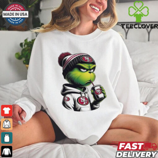 San Francisco 49ers Grinch coffee current mood shirt