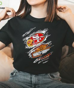 San Francisco 49ers Harley Davidson scratch shirt