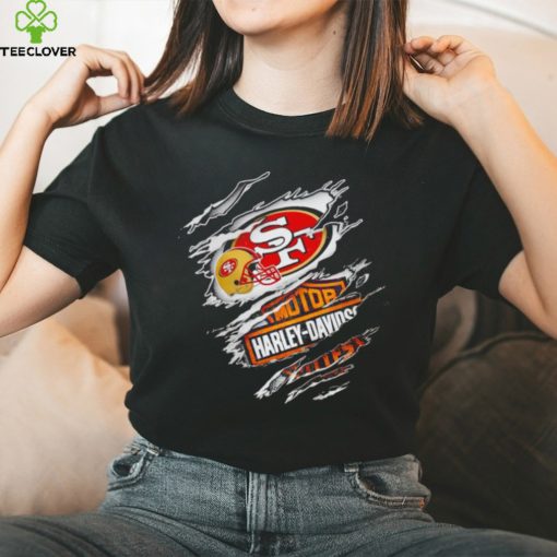 San Francisco 49ers Harley Davidson scratch hoodie, sweater, longsleeve, shirt v-neck, t-shirt