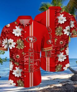 San Francisco 49ers Hawaii Shirt Flower Sporty And Stylish