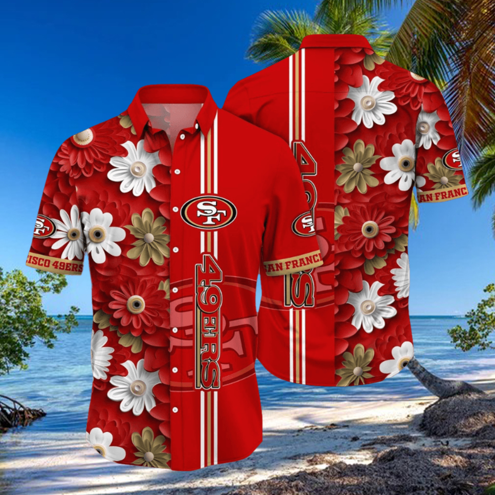 San Francisco 49ers Hawaii Shirt Flower Sporty And Stylish San Francisco 49ers Hawaii Shirt Flower Sporty And Stylish