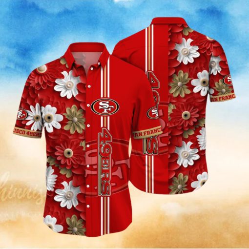 San Francisco 49ers Hawaii Shirt Flower Sporty And Stylish