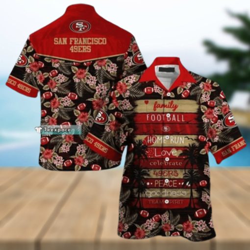San Francisco 49ers Hawaiian Shirt Family Football Home Run Love  49ers Hawaiian Shirt  Aloha Shirt