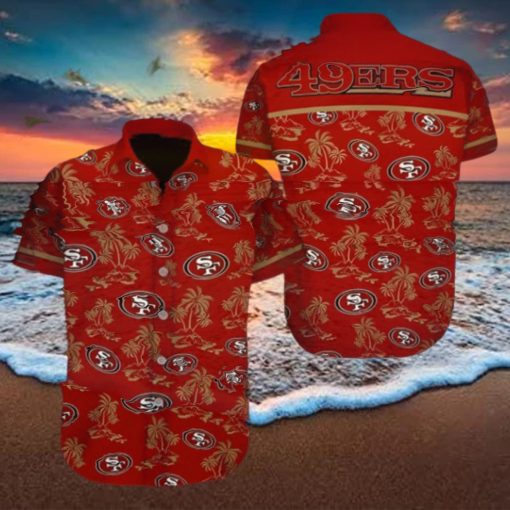 San Francisco 49ers Hawaiian Shirt Island Pattern Summer Beach Gift