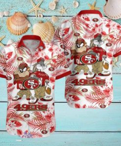 San Francisco 49ers Hawaiian Shirt Taz and Bugs For NFL Team
