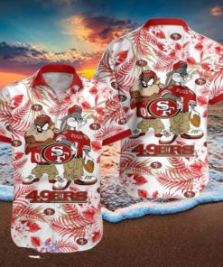 San Francisco 49ers Hawaiian Shirt Taz and Bugs For NFL Team