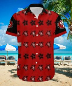 San Francisco 49ers Hawaiian Shirt Turtle Pattern Summer Beach Shirt 49ers Hawaiian Shirt Aloha Shirt