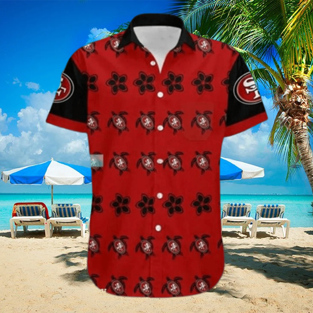 San Francisco 49ers Hawaiian Shirt Turtle Pattern Summer Beach Shirt 49ers Hawaiian Shirt Aloha Shirt San Francisco 49ers Hawaiian Shirt Turtle Pattern Summer Beach Shirt 49ers Hawaiian Shirt Aloha Shirt