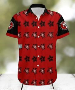 San Francisco 49ers Hawaiian Shirt Turtle Pattern Summer Beach Shirt 49ers Hawaiian Shirt Aloha Shirt