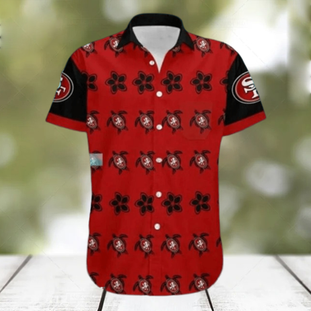 San Francisco 49ers Hawaiian Shirt Turtle Pattern Summer Beach Shirt 49ers Hawaiian Shirt Aloha Shirt San Francisco 49ers Hawaiian Shirt Turtle Pattern Summer Beach Shirt 49ers Hawaiian Shirt Aloha Shirt
