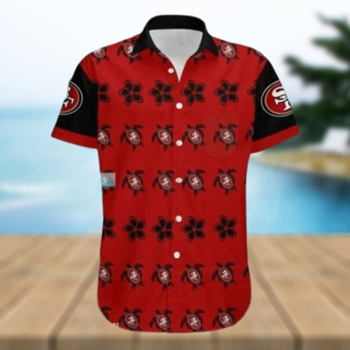 San Francisco 49ers Hawaiian Shirt Turtle Pattern Summer Beach Shirt  49ers Hawaiian Shirt  Aloha Shirt