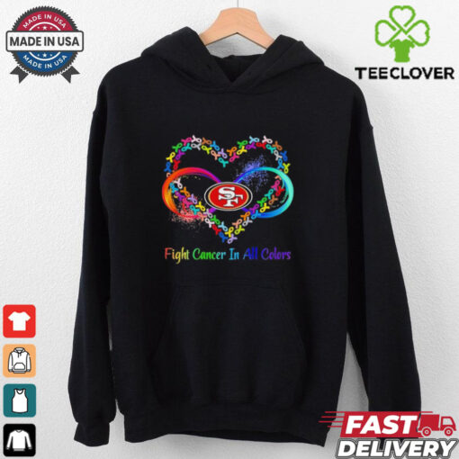 San Francisco 49ers Heart Fight Cancer in All Colors shirt