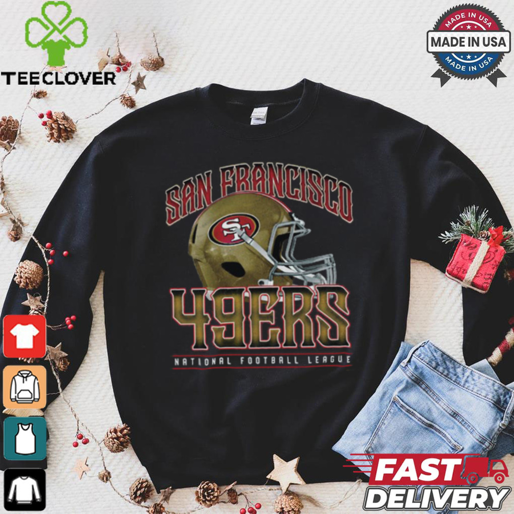 San Francisco 49ers Helmet Garment Dyed Heavyweight T Shirt San Francisco 49ers Helmet Garment Dyed Heavyweight T Shirt