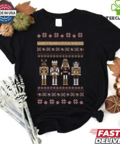 San Francisco 49ers Holiday Nutcracker Sweater T Shirt 3 San Francisco 49ers Holiday Nutcracker Sweater T Shirt
