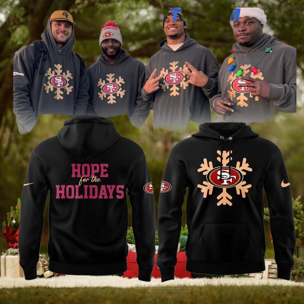 San Francisco 49ers Hope for the Holidays Fans Favorites Limited Hoodie Cap San Francisco 49ers Hope for the Holidays Fans Favorites Limited Hoodie Cap
