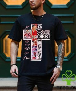 San Francisco 49ers I can do all things through Christ who strengthens me signatures shirt