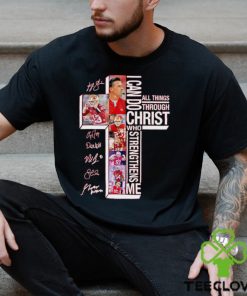San Francisco 49ers I can do all things through Christ who strengthens me signatures shirt