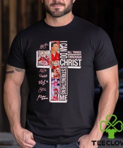 San Francisco 49ers I can do all things through Christ who strengthens me signatures shirt