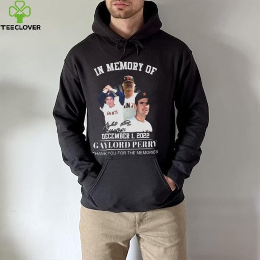 San Francisco 49ers In Memory Of 2022 Gaylord Perry Thank You For The Memories Signature hoodie, sweater, longsleeve, shirt v-neck, t-shirt