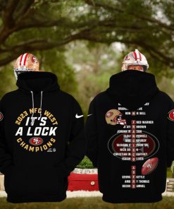 San Francisco 49ers It’s A Lock NFC West Champions 2023 Hoodie, Longpants, Cap – Black