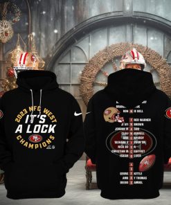 San Francisco 49ers It’s A Lock NFC West Champions 2023 Hoodie, Longpants, Cap – Black