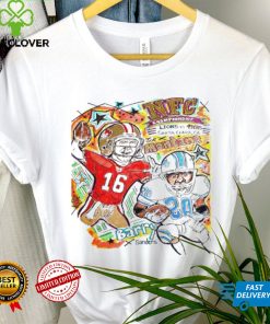 San Francisco 49ers Joe Montana vs Detroit Lions Barry Sanders NFC championship Santa Clara shirt 3 San Francisco 49ers Joe Montana vs Detroit Lions Barry Sanders NFC championship Santa Clara shirt