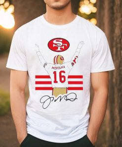 San Francisco 49ers Joseph Montana’s back 16 signature shirt
