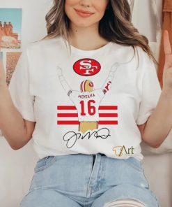 San Francisco 49ers Joseph Montana’s back 16 signature shirt