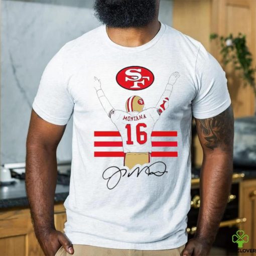 San Francisco 49ers Joseph Montana’s back 16 signature shirt