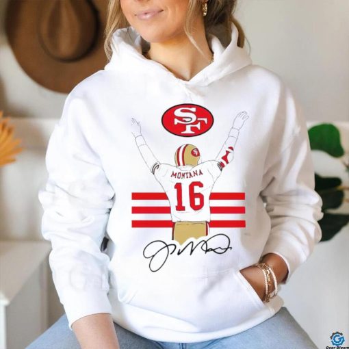 San Francisco 49ers Joseph Montana’s back 16 signature shirt