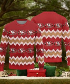 San Francisco 49ers Logo Knitted Pattern Ugly Christmas Sweater