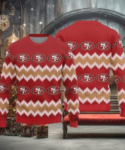 San Francisco 49ers Logo Knitted Pattern Ugly Christmas Sweater