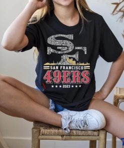 San Francisco 49ers Logo Players Name 2023 Playoff shirt