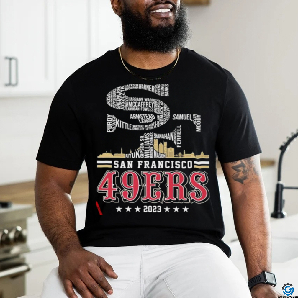 San Francisco 49ers Logo Players Name 2023 Playoff shirt San Francisco 49ers Logo Players Name 2023 Playoff shirt