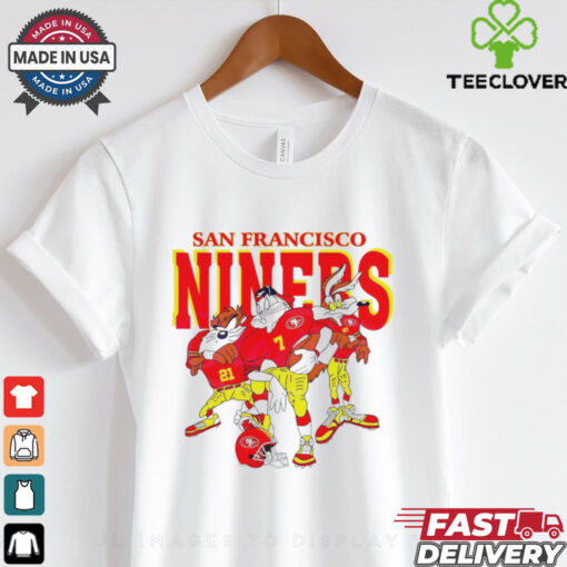 San Francisco 49ers Looney Tunes characters NFL football shirt