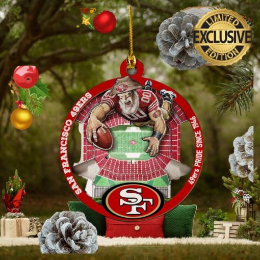 San Francisco 49ers Mascot NFL 2023 Gifts Christmas Decorations Ornament