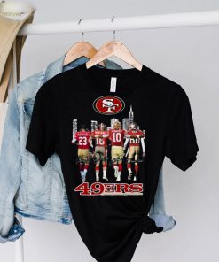 San Francisco 49ers Mccaffrey Montana Garoppolo And Rice Signatures Shirt