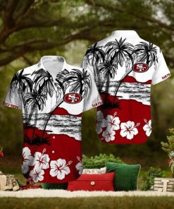 San Francisco 49ers Men's Hawaiian Shirt Summer Button Down