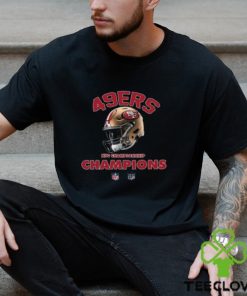 San Francisco 49ers NFC Championship Season 2023 2024 NFL Super Bowl LVII Merchandise Helmet Winners Fan Gifts Merchandise T Shirt