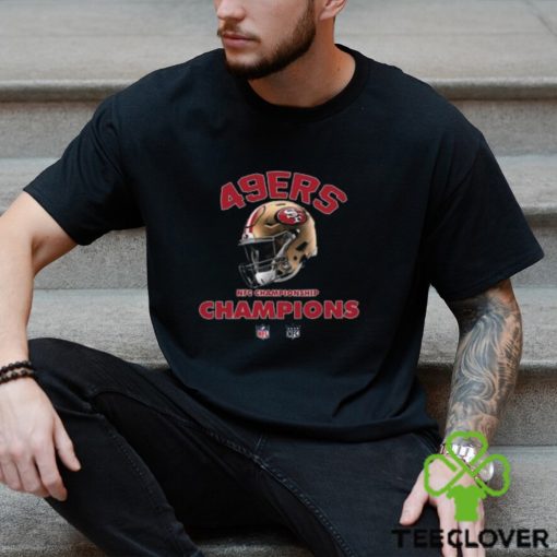 San Francisco 49ers NFC Championship Season 2023 2024 NFL Super Bowl LVII Merchandise Helmet Winners Fan Gifts Merchandise T Shirt