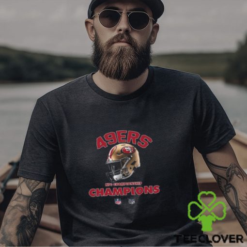 San Francisco 49ers NFC Championship Season 2023 2024 NFL Super Bowl LVII Merchandise Helmet Winners Fan Gifts Merchandise T Shirt