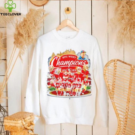 San Francisco 49ers NFC West Champions 2023 players field shirt