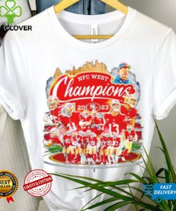 San Francisco 49ers NFC West Champions 2023 players field shirt