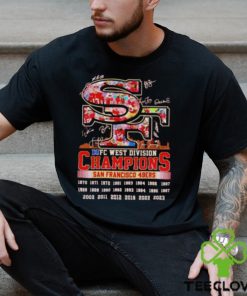 San Francisco 49ers NFC West Division Champions 2023 Players Shirt