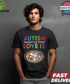 San Francisco 49ers NFL 2024 Autism Taught Me What Love Is t shirt