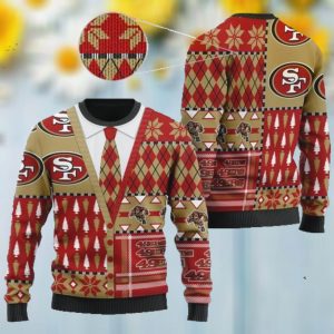 San Francisco 49ers NFL American Football Team Cardigan Style 3D Men And Women Ugly Sweater Shirt For Sport Lovers On Christmas Days2