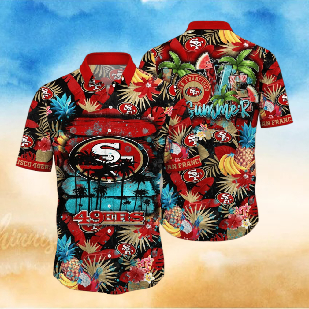 San Francisco 49ers NFL Flower Hawaiian Shirt Football Fans Shirt